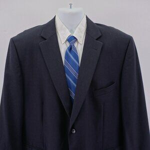 Pronto Uomo‎ Wool Charcoal Gray 2 Button Blazer 48L Tagged 50R
